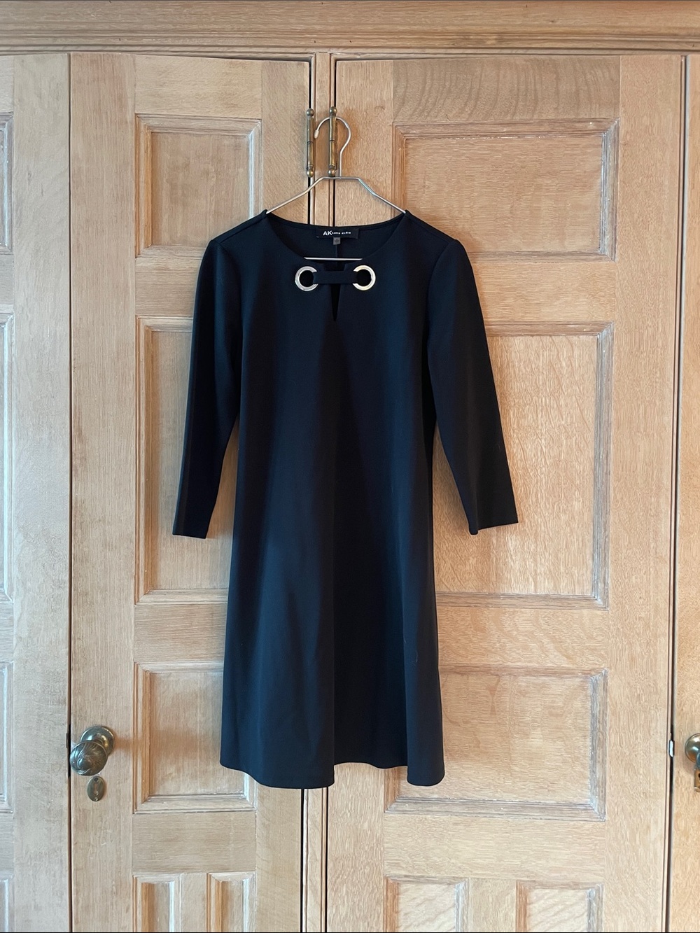 Chic Black Ann Klein Dress, Size S